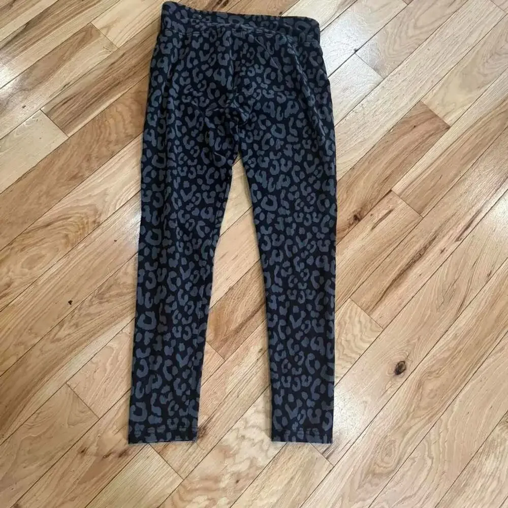 Justice Black Leopard Print Leggings Girls Size 18/20